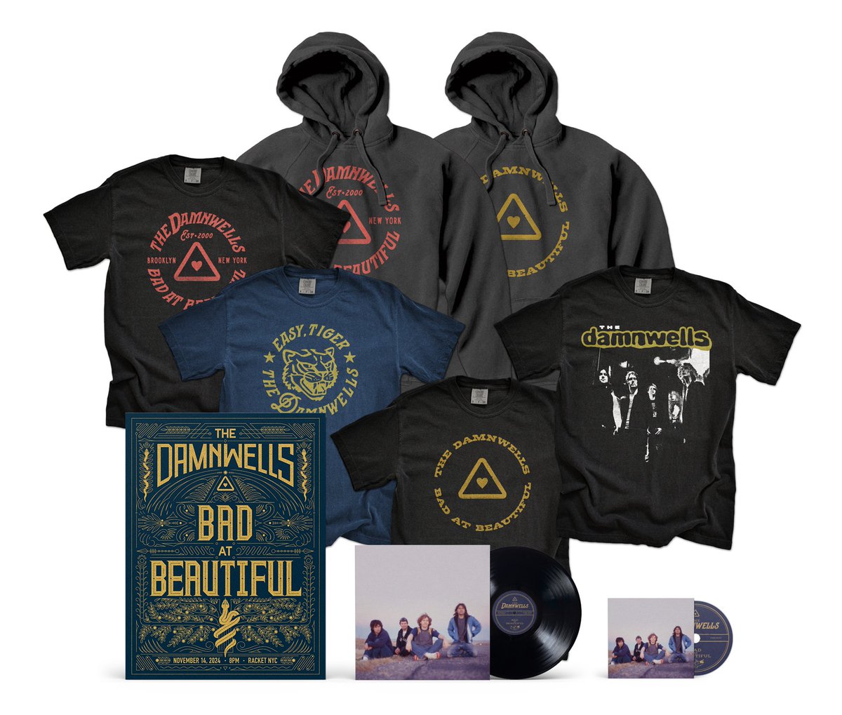 We've opened up merch pre-orders to all fans, so you can still grab your favorite items. Order now and get your gear delivered in time for Christmas—perfect for gifts or treating yourself. Don't miss out on this limited run  → thedamnwells.band/merch