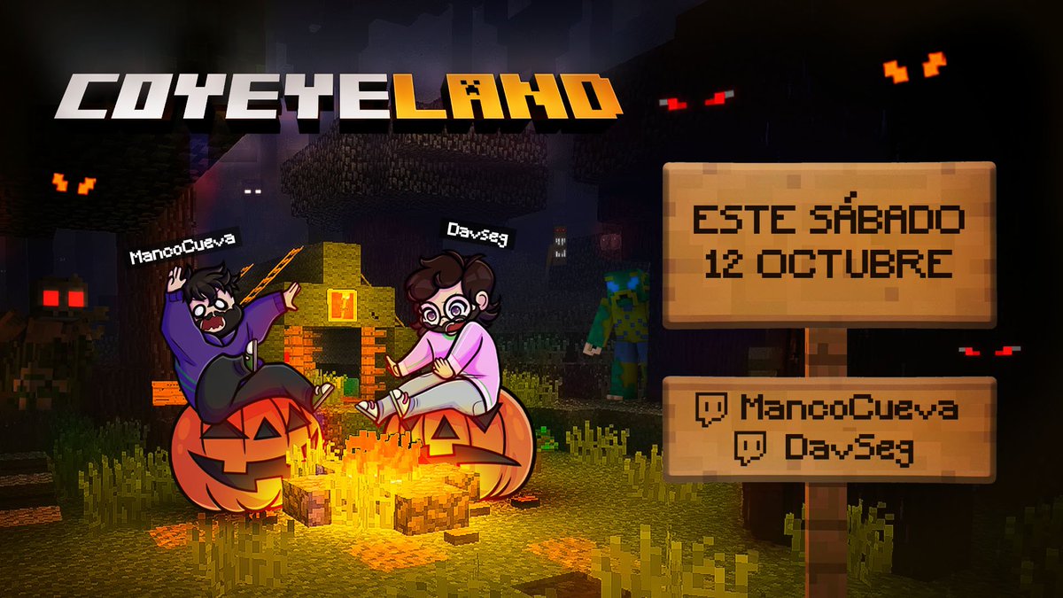 MancoCueva's tweet photo. 💫Chicos me complace anunciar que se vendrá mini serie de minecraft al canal donde tendremos que sobrevivir con varios mods de terror 😎

Habrán varios streamers invitados así que pendientes 👀 https://t.co/inIXpofjGX