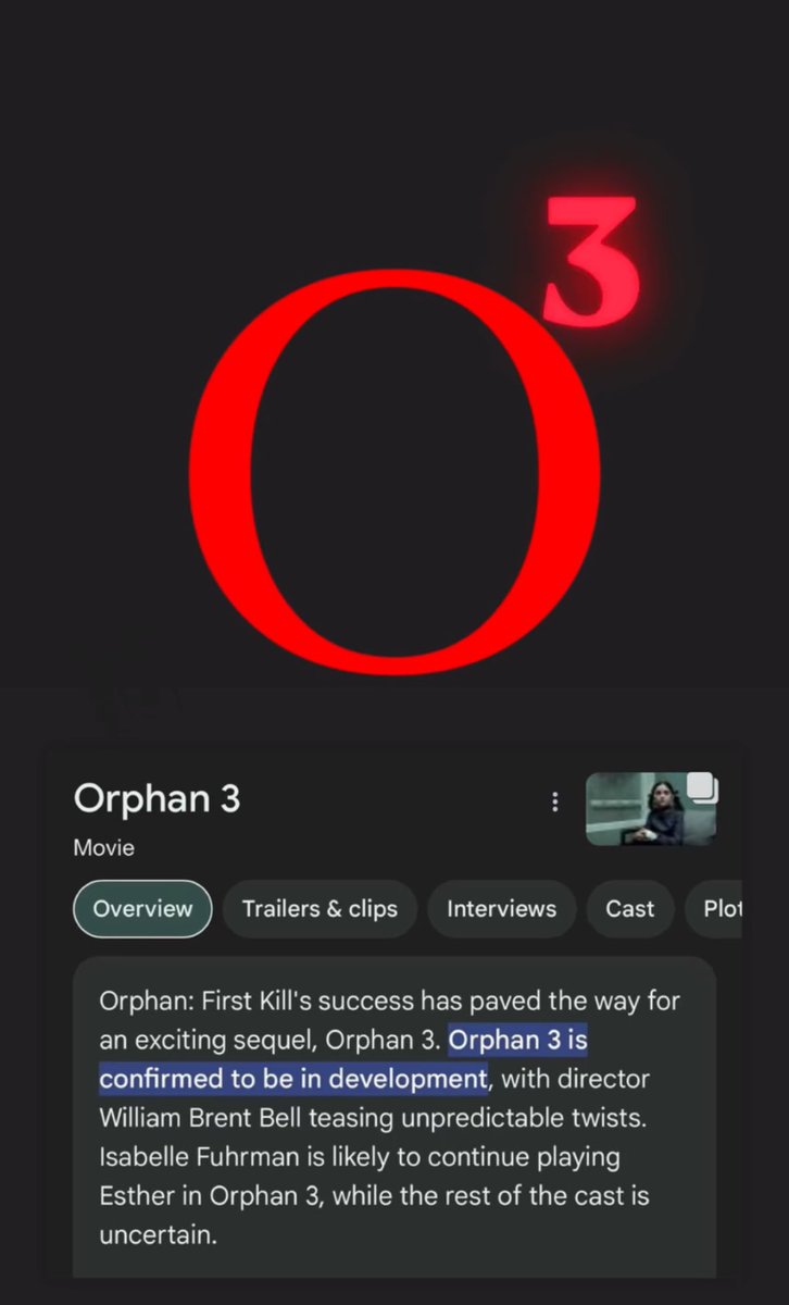 Orphan 3 you say? 👀 #orphanfirstkill #orphan #horror <a href="/WmBrentBell/">william brent bell</a>