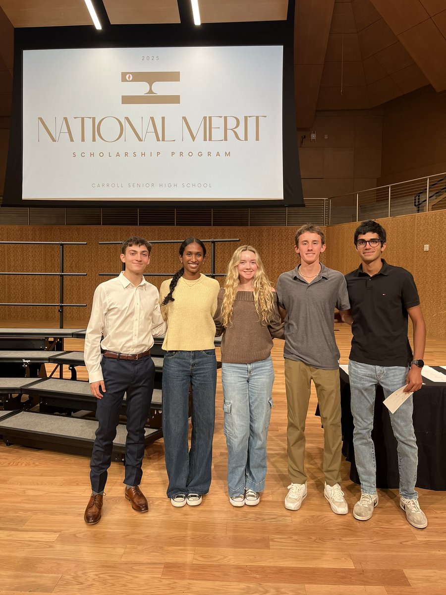Congratulations to our National Merit XC students! Quentin Gourdon, Sarayu Veluri, Ashley Cusick, Griffin Cords &amp; Nikhel Kamalia