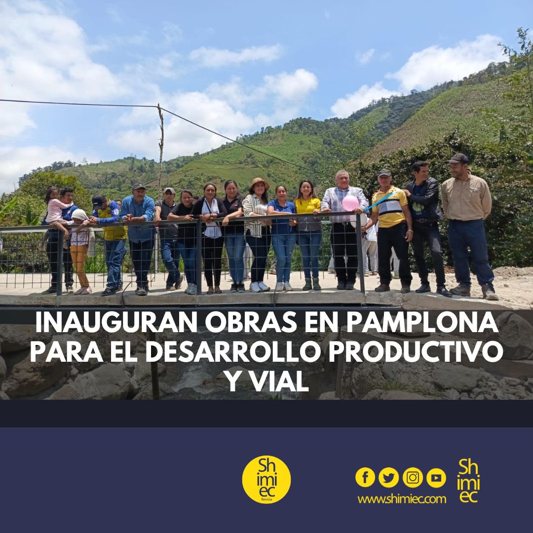 Shimiec1's tweet photo. INAUGURAN OBRAS EN PAMPLONA PARA EL DESARROLLO PRODUCTIVO Y VIAL

https://t.co/gTMCxq78IW https://t.co/bux2gRX4t2