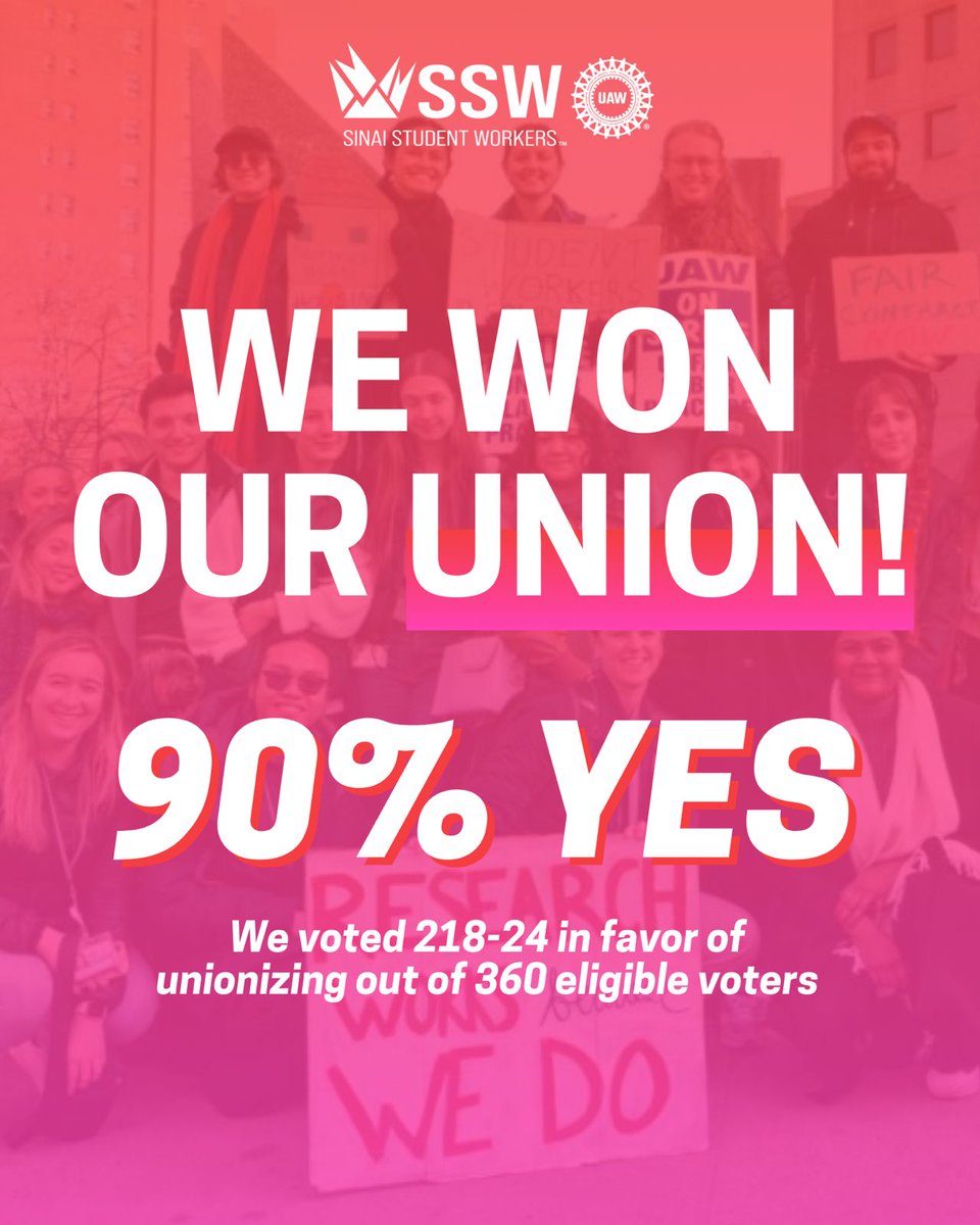 Sinai Student Workers-UAW (@sswuaw) on Twitter photo 