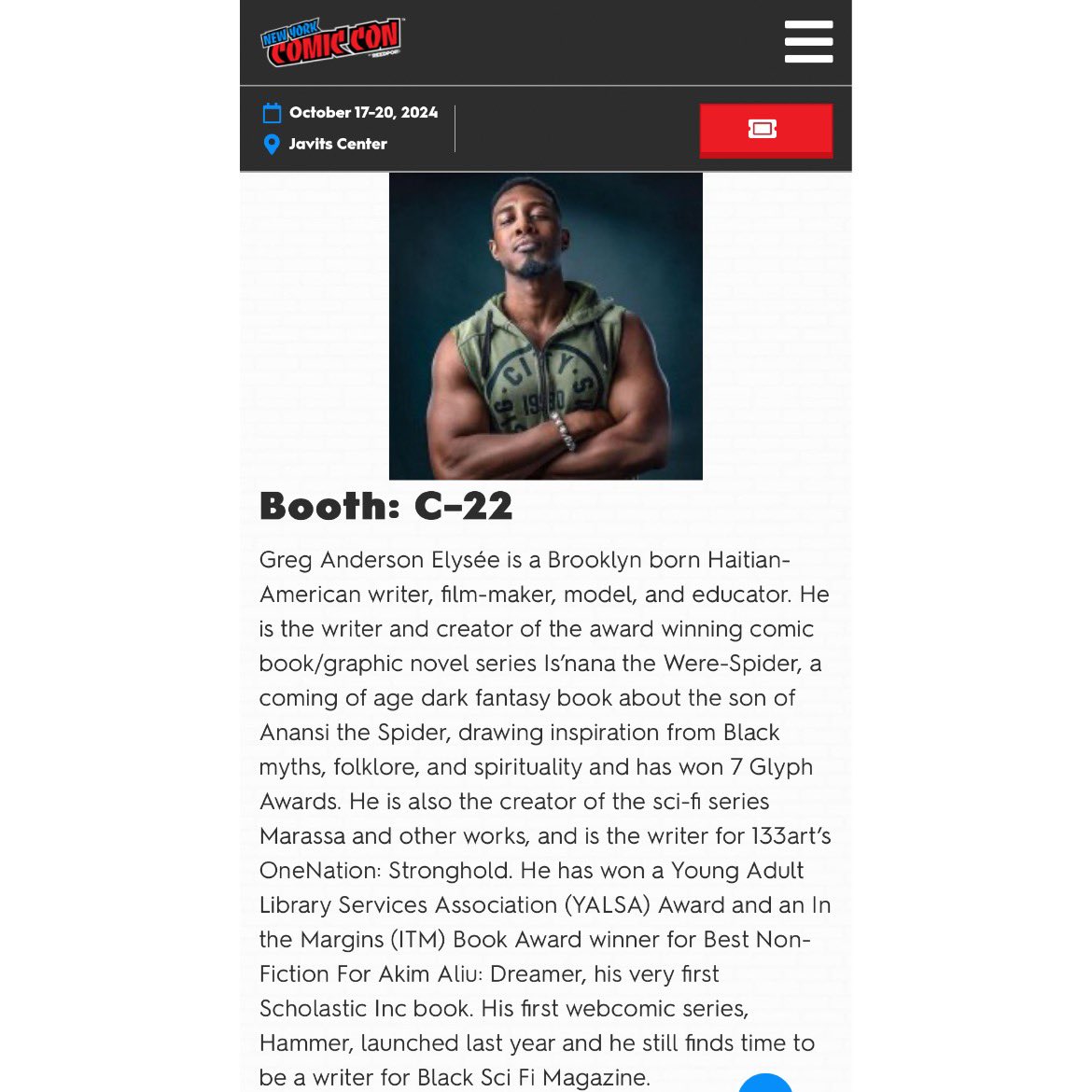 Greg A Elysée - NYCC AA B-3 tweet media