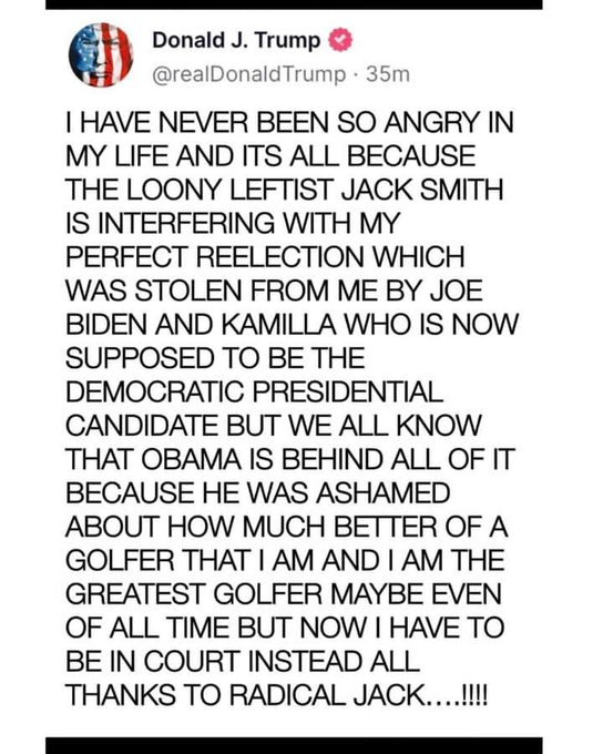 Yes  #TraitorTrump is just plain fucking crazy and is totally unfit to be President!!!
#VoteBlueToStopACriminalDictator