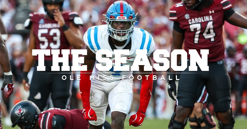 OleMissFB's tweet photo. On this week's ep, join the Rebs for an SEC road W at South Carolina 🎥
