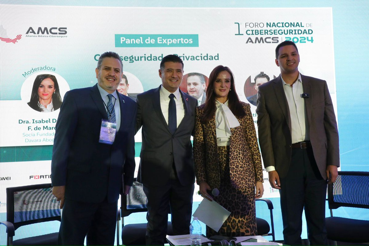 👩‍💻👨‍💻Tengo el gusto de participar en el panel: “Ciberseguridad, Salud Digital y #Privacidad", del 1er Foro Nacional de AMCS 2024: “Ciberseguridad con visión de país”, organizado por la <a href="/AMCS_ORG/">Alianza México CiberSeguro</a>.

🔗youtube.com/watch?v=oQKwHR…