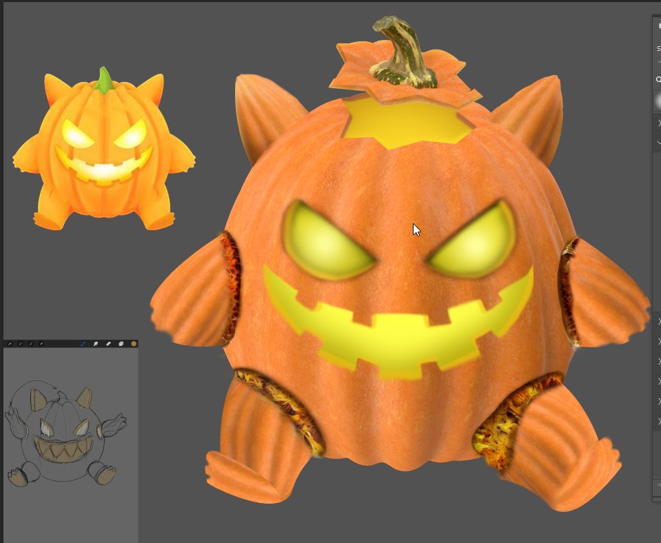 CurvedPedal's tweet photo. Gengar im recreating, started working a little on the head and the floating  thing, i was having some issues in the start but i got the hang of it now 

#gengar #Halloween #pokemon https://t.co/GzkRyvMhKH
