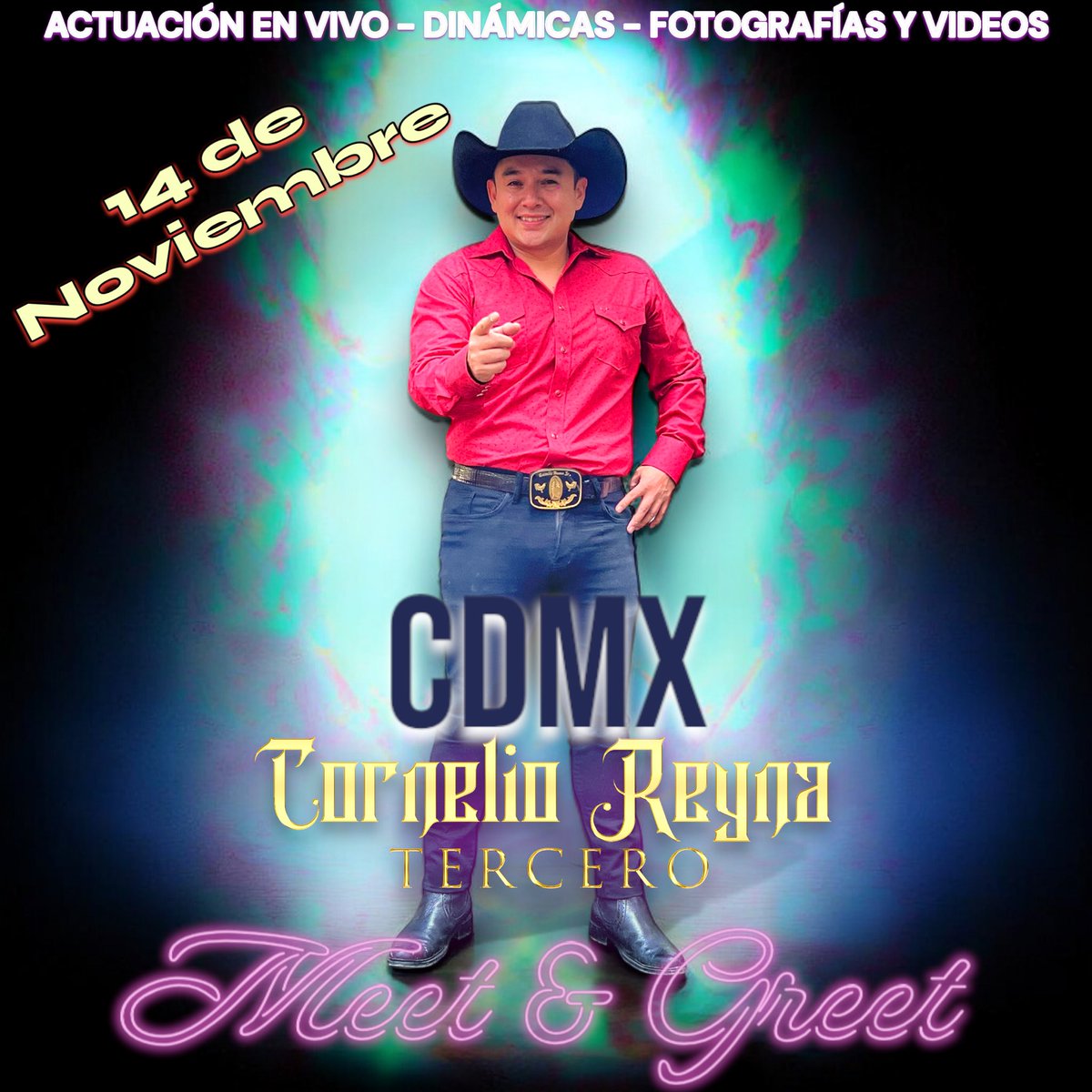 ¡MEET &amp; GREET 2024!

¡Estoy muy contento! Se viene la primera convivencia con nuestros fans en la CDMX, será el próximo 14 de Noviembre.

Si estás interesado, favor de mandar mensaje privado por cualquiera de nuestras redes sociales.

¡NO FALTES!