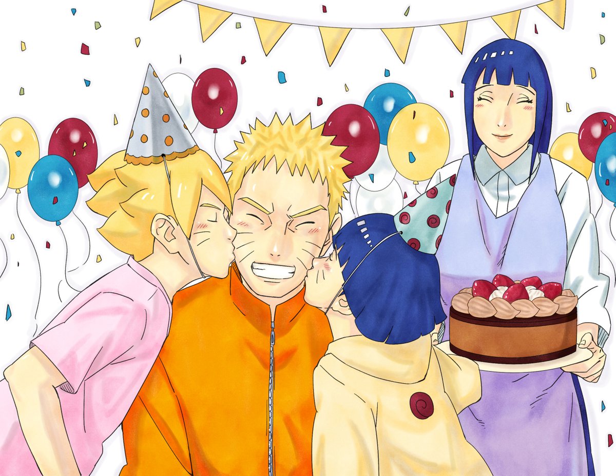 nanxdaime's tweet photo. Happy birthday Naruto! 🥳🎂🎉

#naruto #boruto #art https://t.co/RuyWj8nzJp