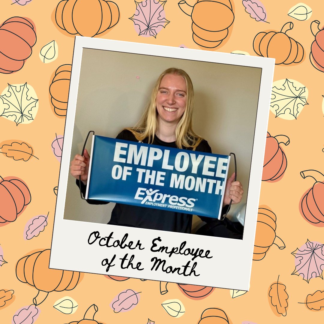 Express_Bend's tweet image. Congratulations to Noelle who is our October Employee of the Month!!! Noelle has been a rockstar Operations Coordinator for one of our clients in town. Recently we reached out to her supervisor and she gave her nothing but rave reviews. Thank you Noelle for always being a...