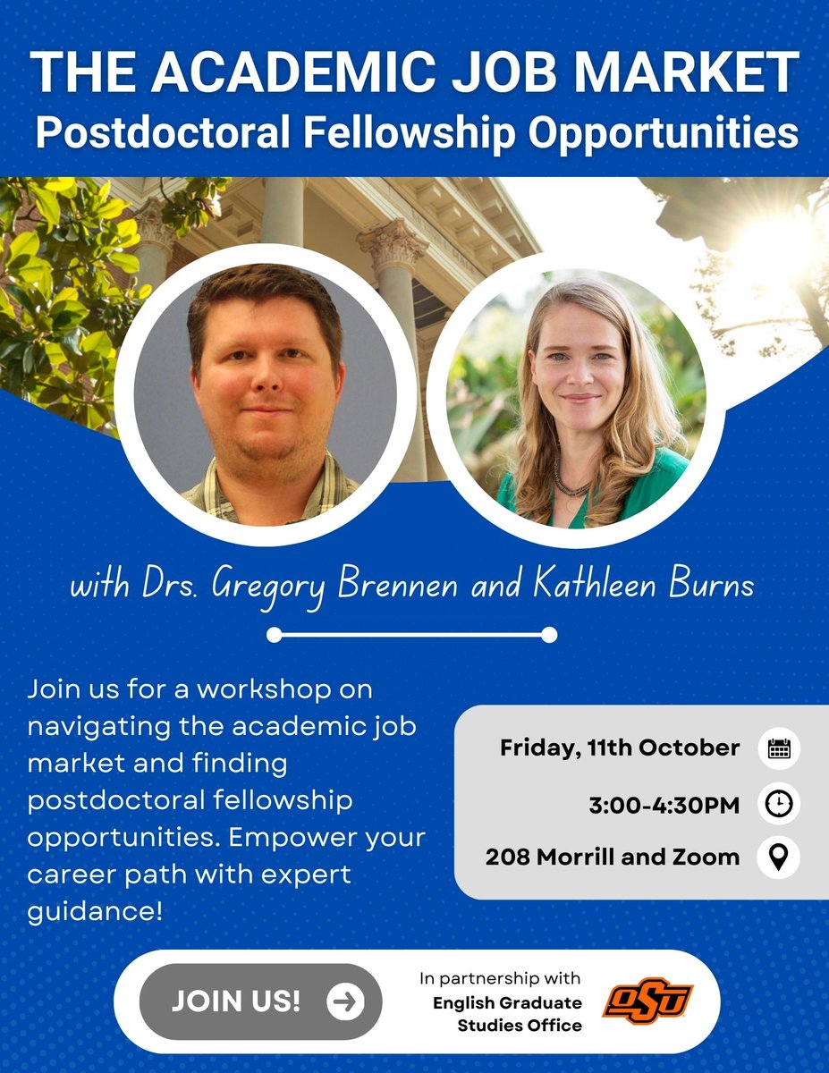 Event today @ 3PM #okstate #CASCowboys #PhD #postdoc