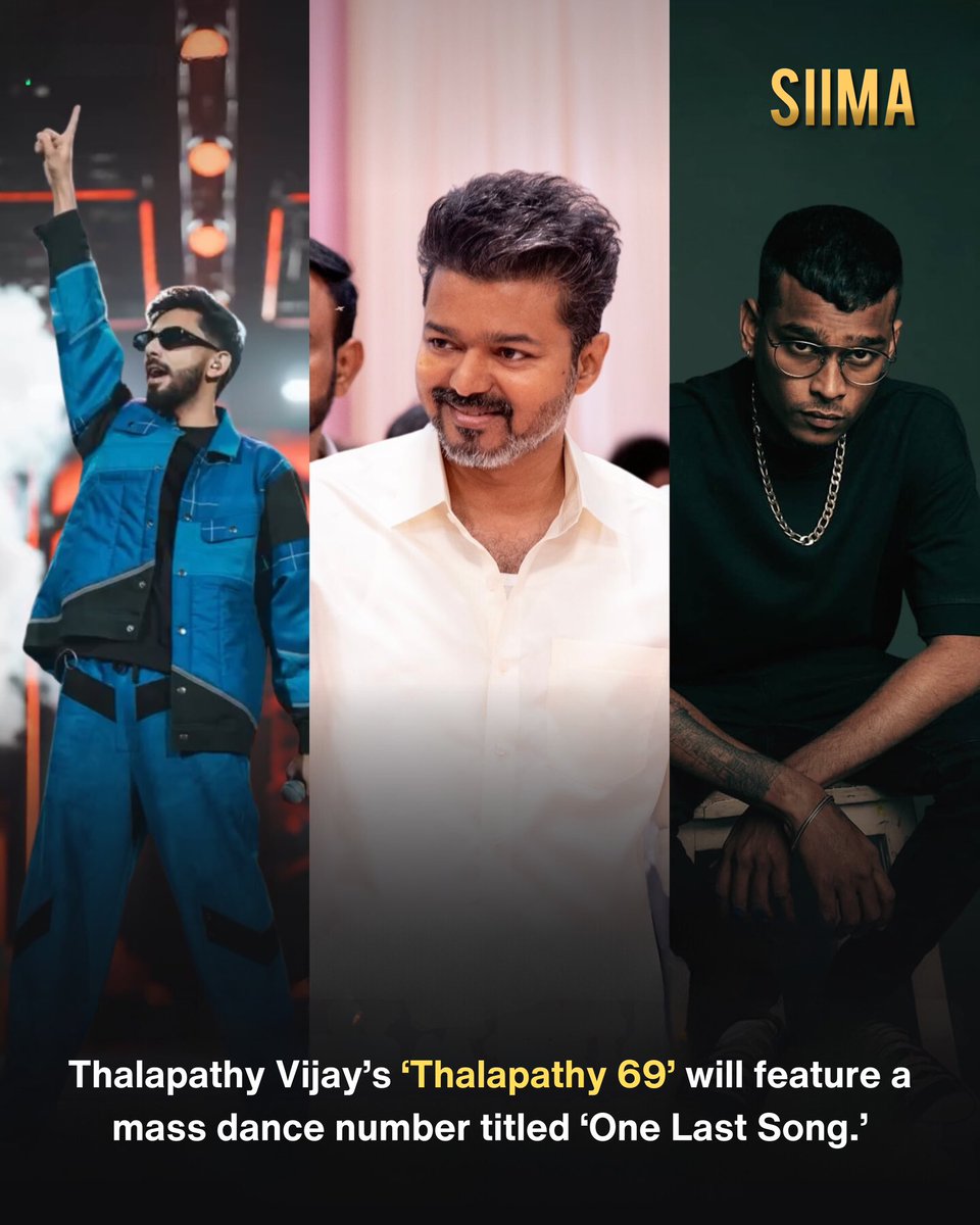 ViratSudha3's tweet photo. #Thalapathy69 Song Update ⚠️
- #ThalapathyVijay Has Sing a Song in Thalapathy69
- More then 500+ Dances are Dance for this Song
- Song Name: #OneLastSong🔥
Song Shoot Wrap on OCT 10🫶
As per VP,
#ThalapathyVijay #PoojaHegde #Anirudh #Thalapathy69CastReveal https://t.co/pGw3CK5QnJ