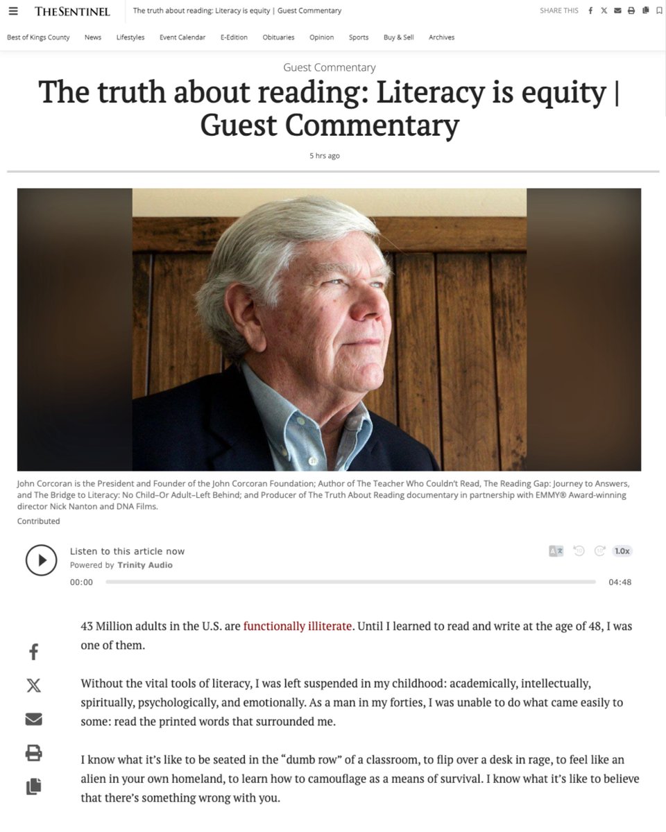 The John Corcoran Foundation tweet media