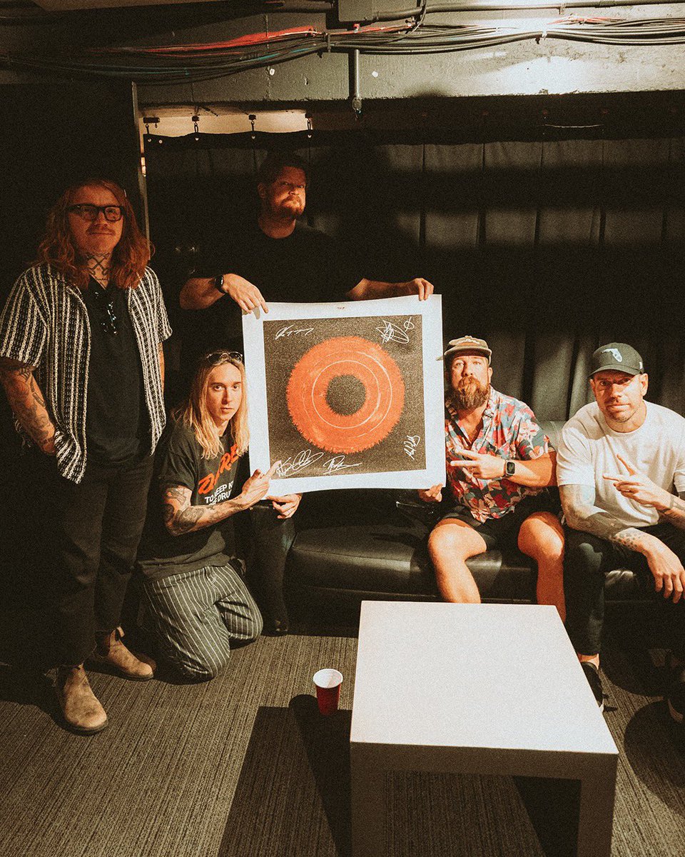 UnderoathBand's tweet photo. We teamed up with @Soundwaves_Art to turn the sound waves of “A Boy Brushed Red Living in Black and White” into artwork. We’ll be autographing the first handful that are ordered. All profits will be donated to @SweetRelief. Get yours: https://t.co/P34ocso6v4 https://t.co/5pKBYbcT5l