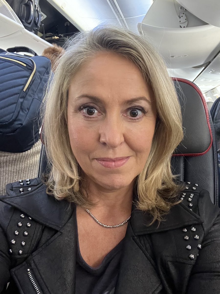 Rather surreal. Boarding a plane to head INTO the storm. Flying to Florida to cover hurricane Milton. Thats the sort of stupid thing TV crews do - what’s everyone else doing here on this pretty busy flight?