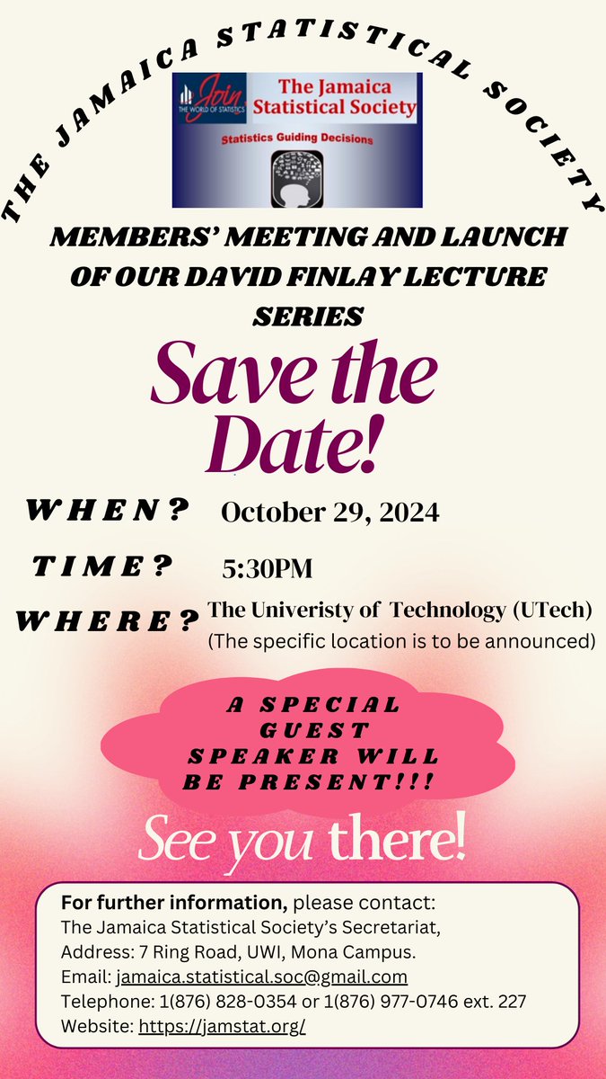 SAVE THE DATE!!
Members' Meeting and Launch of the David Finlay Lecture Series- October 29, 2024