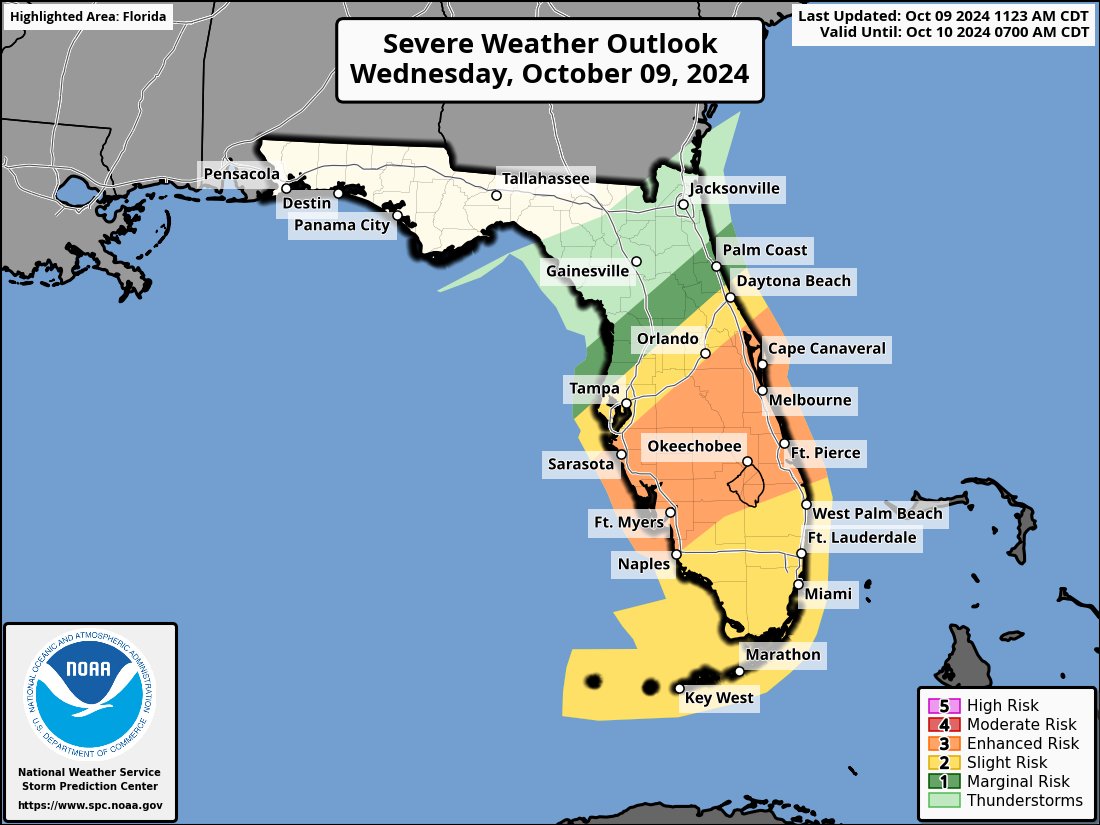 NWS Director (@nwsdirector) on Twitter photo The hurricane that <a href="/NWS/">National Weather Service</a> has been warning about is here! Tornadoes and heavy rainfall have begun impacting Florida well ahead of the expected landfall of #Milton. Be sure to have multiple sources for weather alerts. I urge those in harm’s way to continue heeding advice from local The hurricane that <a href="/NWS/">National Weather Service</a> has been warning about is here! Tornadoes and heavy rainfall have begun impacting Florida well ahead of the expected landfall of #Milton. Be sure to have multiple sources for weather alerts. I urge those in harm’s way to continue heeding advice from local