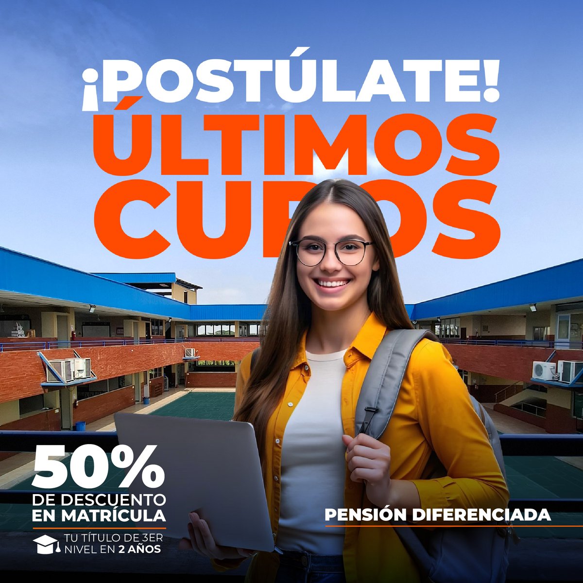 TeclemasEc's tweet photo. 🎓Conviértete en el experto que transforma ideas en estrategias exitosas y conecta marcas con personas.

Aprovecha nuestras pensiones diferenciadas y el 50% de descuento en matrícula.

Contamos con los últimos cupos disponibles. ¡Inscríbete hoy y empieza a construir tu futuro! https://t.co/o13grFGj00