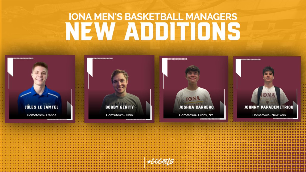 IonaManagers's tweet image. 🚨NEW ADDITIONS🚨

EXCITED TO WELCOME OUR NEWCOMERS FOR OUR UPCOMING MANAGER SEASON!

#FightTheGoodFight @ManagerGames_