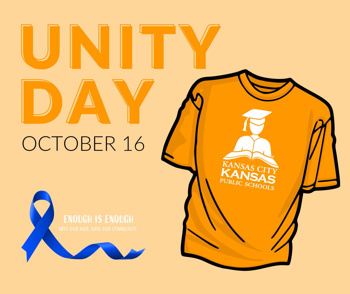 Tomorrow is Unity Day! Join us in saying #EnoughIsEnough and standing up against bullying by wearing orange.