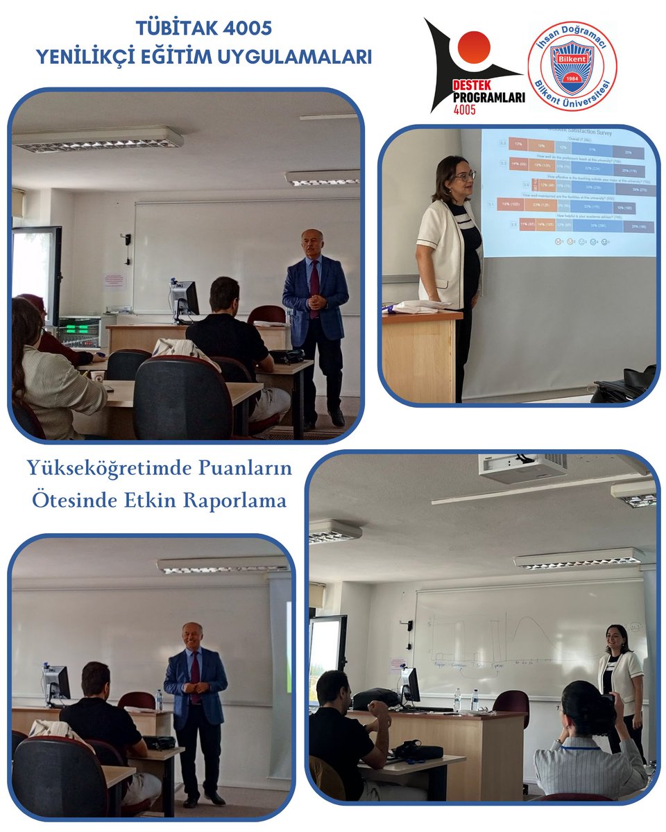 TÜBİTAK 4005 - Yükseköğretimde Puanların Ötesinde Etkin Raporlama başlıklı projemin 1. gününde Prof. Dr. Alipaşa Ayas “Raporlama Nedir, Etkili Raporlama Nasıl Yapılır?” ve Prof. Dr. Dilara Bakan Kalaycıoğlu “Raporlar için İstatistiklerin Peşinde I”konularında konuşurken…