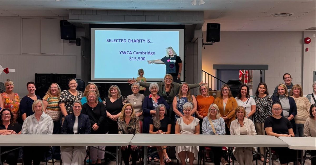 jeffchase_'s tweet image. Celebrating 45th meeting of @100WomenKCW and so proud to be supporting the @ywcacambridge to fund a ‘women’s only’ shelter for homeless women.  #hespelerlegionbranch272