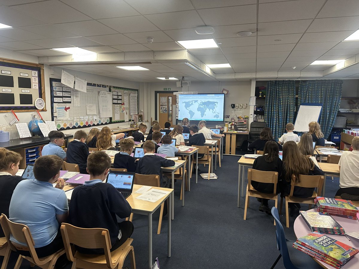 Y6 enjoyed learning how to use digital mapping to identify the allies and axis from WWII earlier this week. <a href="/GreenwoodSch/">Greenwood Primary and Nursery School</a>
