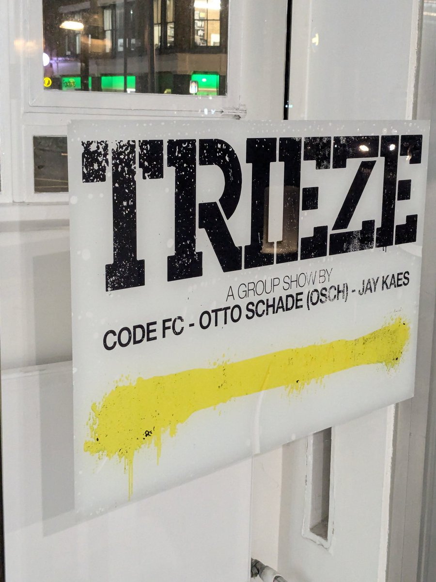 londonart's tweet image. trieze art fair featuring #ottoschade #jaykaes #codefc at 55 curtain road this week #london