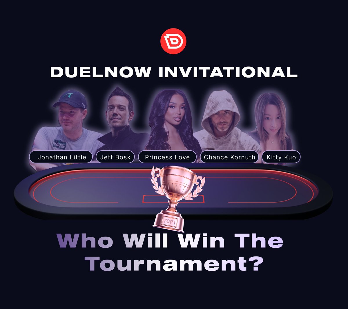 Get ready for high-stakes action TOMORROW at 1PM PST!

Meet the players taking the stage:
⭐️ Princess Love
⭐️ Jonathan Little
⭐️ Jeff Boski
⭐️ Chance Kornuth
⭐️ Kitty Kuo

…and many more! 

Who’s your pick to win big? 🏆

Catch it LIVE right here: duelnow.com/invitational-p… 📷