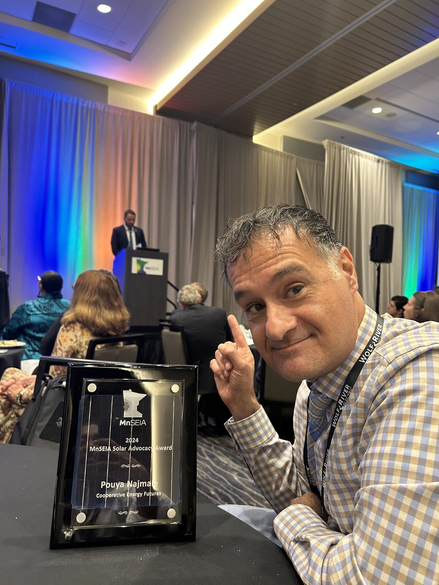 Cooperative Energy Futures (@mn_cef) on Twitter photo Congratulations are in order for our Policy Director, Pouya!!! & huge thank you to <a href="/Mn_SEIA/">MnSEIA ☀️ 🔋</a> & <a href="/logan_ogrady/">⚡️Logan O'Grady</a> for recognizing and acknowledging his work to make our community better, brighter and greener. We’re so proud of you, Pouya!!! Congratulations are in order for our Policy Director, Pouya!!! & huge thank you to <a href="/Mn_SEIA/">MnSEIA ☀️ 🔋</a> & <a href="/logan_ogrady/">⚡️Logan O'Grady</a> for recognizing and acknowledging his work to make our community better, brighter and greener. We’re so proud of you, Pouya!!!