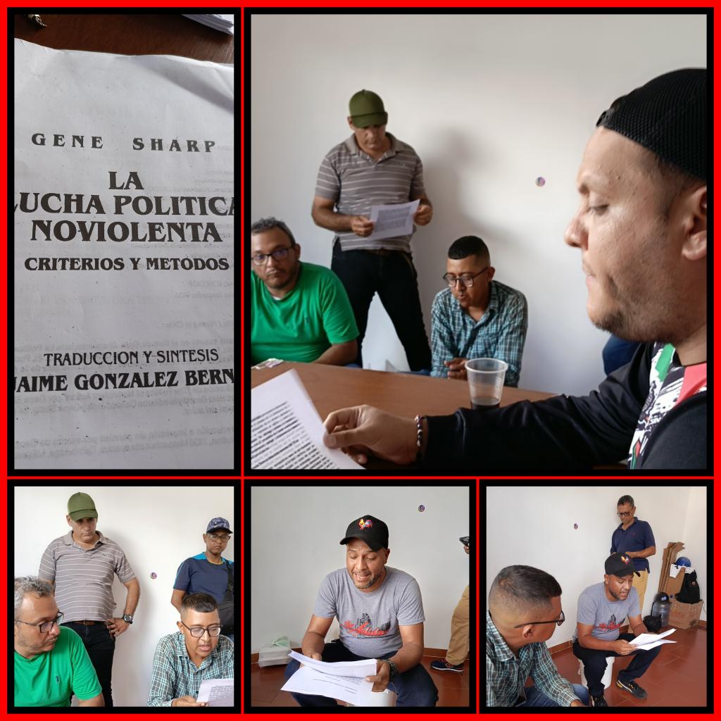 Con gran entusiasmo Valera retoma los círculos de estudios, para profundizar nuestra conciencia crítica revolucionaria 

Por que como dijo Bolívar; un ser sin estudios es un ser incompleto 

Analizando el libro LA LUCHA POLITICA NO VIOLENTA criterios y métodos 
<a href="/WBenavides_MRT/">Williams Benavides</a>