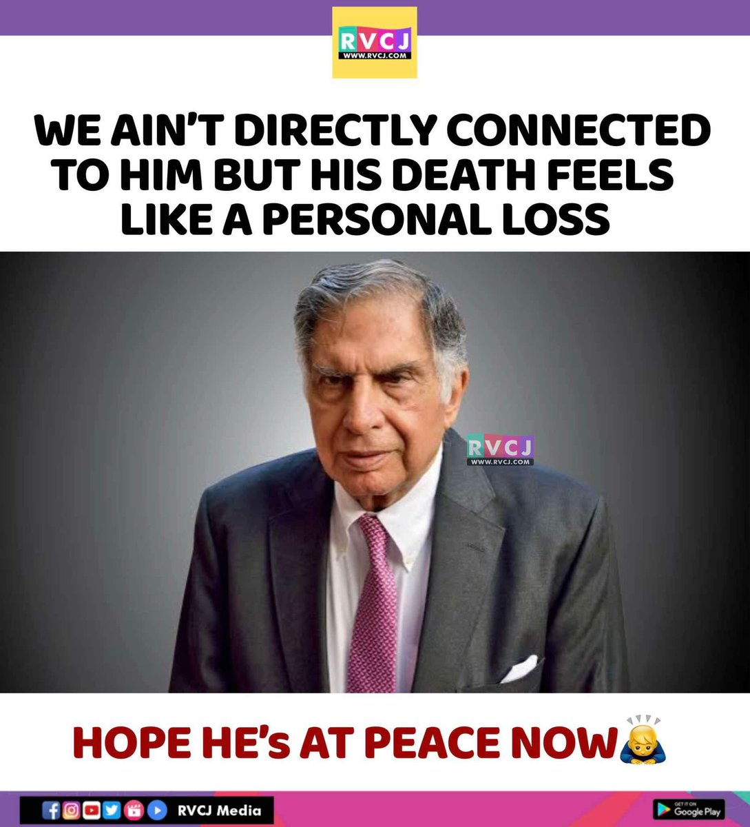 Inspiration to Generations 😇
#RatanTata