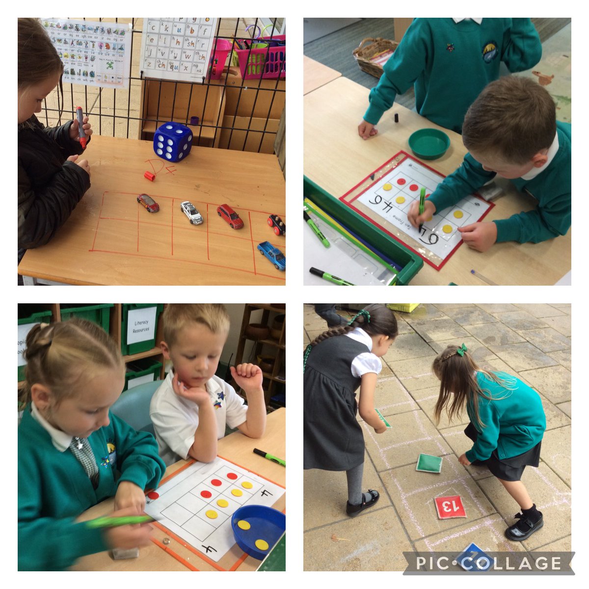 Lakeside_school's tweet image. In 1MC today, we used the ten frame (indoors and outdoors) to explore counting on from any given number (within 10). #practicalmaths #countingon