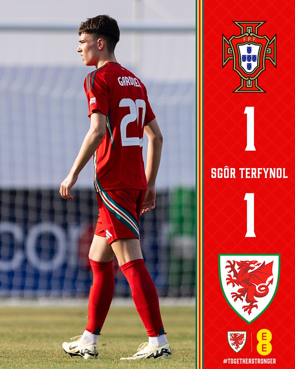 Cymru's tweet photo. ⏰ FT | 🇵🇹 1-1 🏴󠁧󠁢󠁷󠁬󠁳󠁿

A great start to the window for Cymru 👊

#TogetherStronger https://t.co/EfYutDD9a5