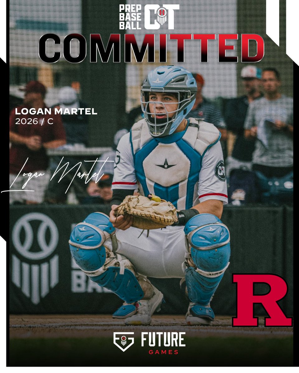 🚨 𝓕𝓾𝓽𝓾𝓻𝓮 𝓖𝓪𝓶𝓮𝓼 𝓒𝓸𝓶𝓶𝓲𝓽𝓶𝓮𝓷𝓽 🚨

👏 Congratulations to #TeamCT '26 C Logan Martel (Canterbury School, CT) on his commitment to Rutgers University! 2x Future Games Participant

👤 loom.ly/jDFyTGU

#BeSeen #Committed | #PBFG24 <a href="/prepbaseball/">Prep Baseball</a>
<a href="/logan_martel_/">Logan Martel</a>
