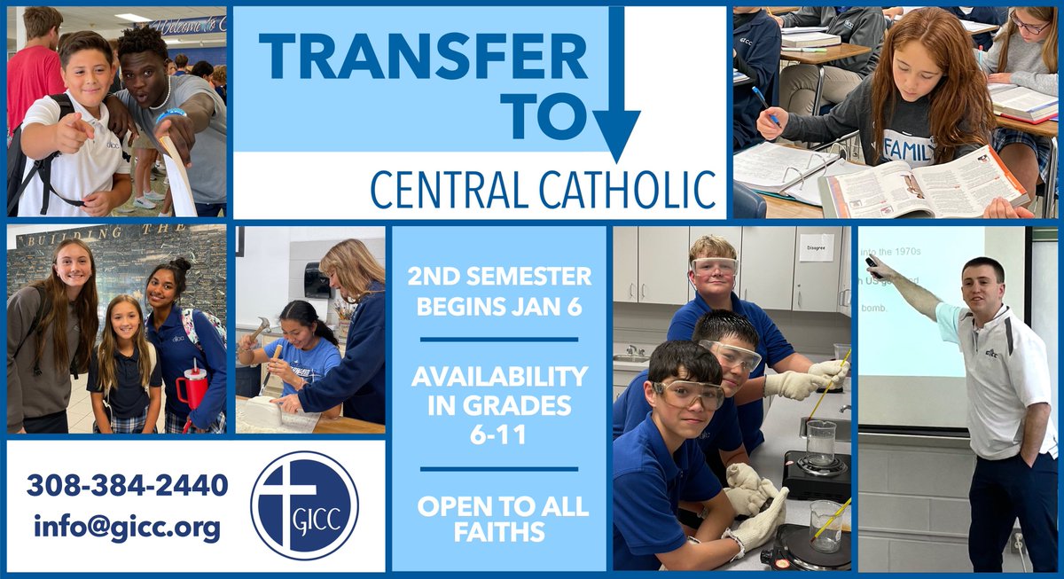 With a spike in interest for GICC's acclaimed education, we're opening a transfer application to current 6th-11th graders for 2nd semester! Click here to learn more and print an Application for Admission! Transfer applications are due Dec 2.
gicc.org/explore-gicc.h…
#WeAreOneGICC