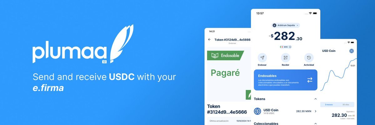 PlumaaID's tweet photo. 🇲🇽 Anunciando la primera wallet no-custodial con tecnología de @banxico para onboardear a cerca de 23 millones a crypto con @arbitrum utilizando @safe y @pimlicoHQ

Te explicamos cómo y porqué lo estamos haciendo 👇 https://t.co/ie1Gt8Y0NS
