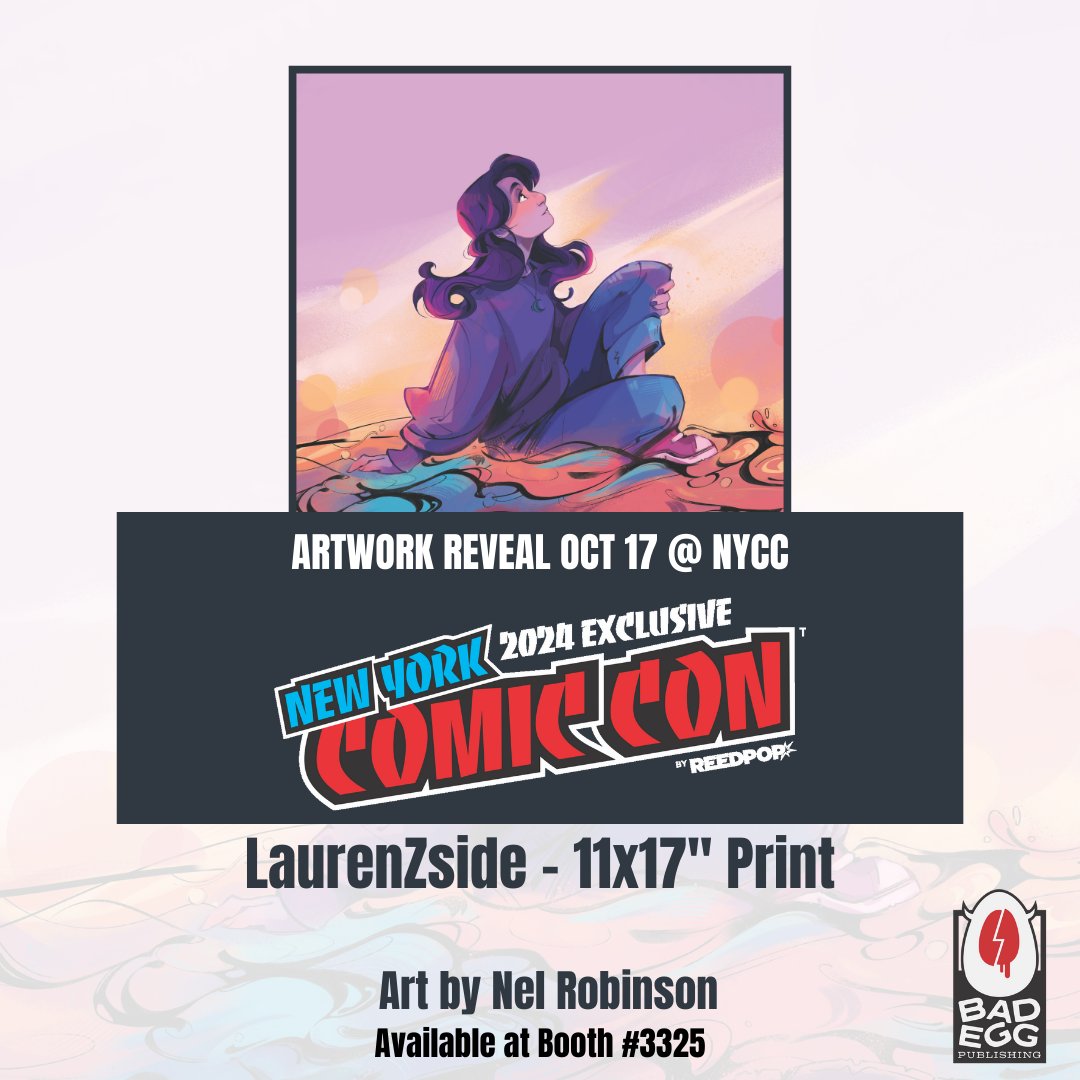 Bad Egg Publishing (@badeggpub) on Twitter photo 💥NYCC EXCLUSIVE💥
Full reveal incoming at the show!
11x17" Print
Art by <a href="/gofishblues/">Nel Robinson</a>
Limited Quantity Available - NYCC Booth #3325 💥NYCC EXCLUSIVE💥
Full reveal incoming at the show!
11x17" Print
Art by <a href="/gofishblues/">Nel Robinson</a>
Limited Quantity Available - NYCC Booth #3325
