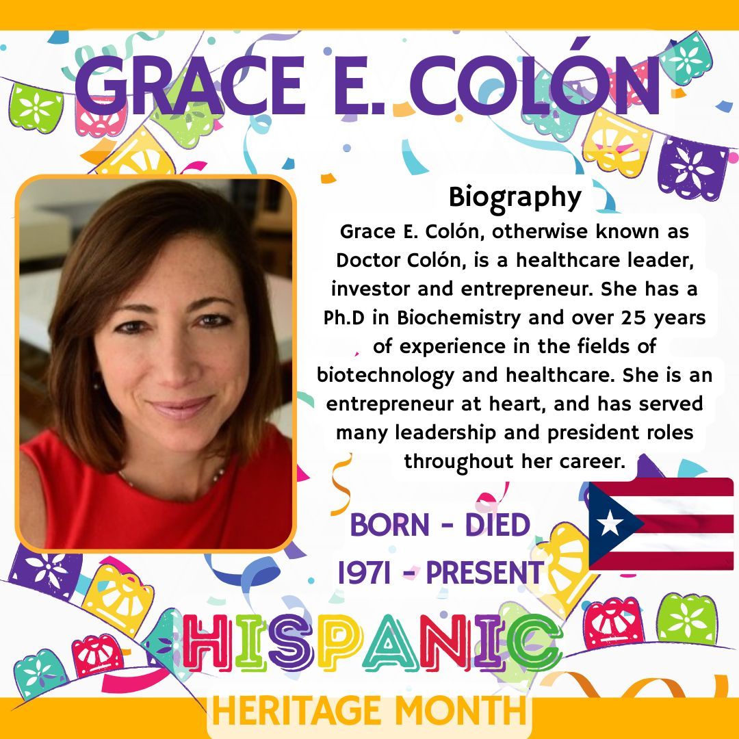 In Chemistry as part of our Hispanic Heritage Month observance, we take a moment to honor the accomplishments of Hispanic STEM professionals. Today, we shine a light on Grace Colón. Follow along to expand your knowledge! #HispanicHeritageMonth #InspiringMinds
@bburghsbruins