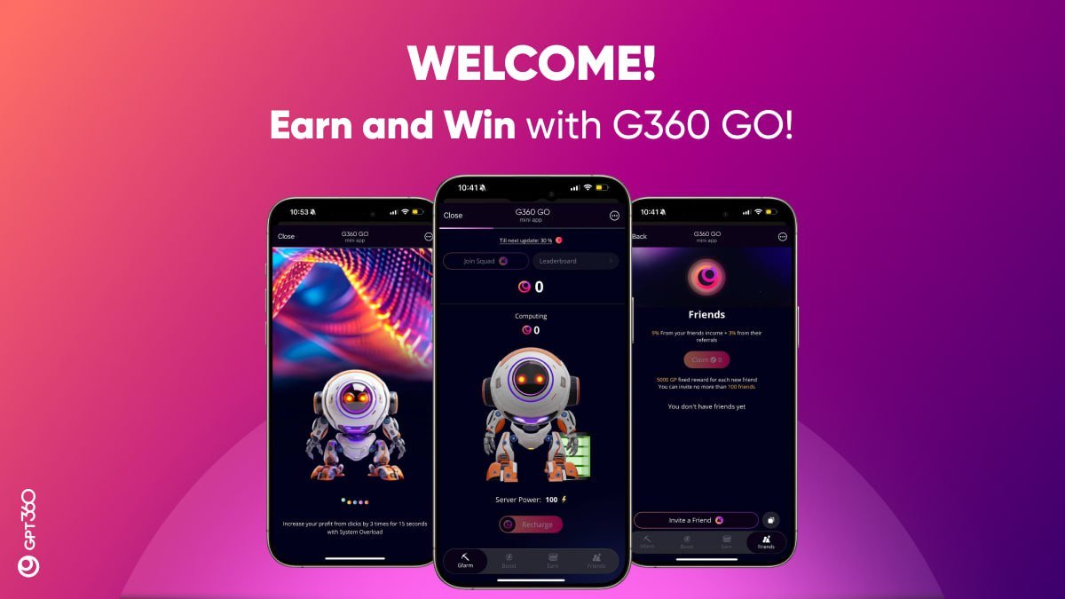 ๐ GPT360 ๐ (@gpt360_official) on Twitter photo ๐จ ๐๐๐๐ซ ๐๐ฌ๐๐ซ๐ฌ! ๐จ
We are excited to announce the launch of our mini app with Telegram called ๐๐๐๐ ๐๐! ๐ This is just the ๐๐ข๐ซ๐ฌ๐ญ ๐ฏ๐๐ซ๐ฌ๐ข๐จ๐ง, and soon we will release an update that will give you even more unique opportunities to earn! ๐ต
๐LINK: ๐จ ๐๐๐๐ซ ๐๐ฌ๐๐ซ๐ฌ! ๐จ
We are excited to announce the launch of our mini app with Telegram called ๐๐๐๐ ๐๐! ๐ This is just the ๐๐ข๐ซ๐ฌ๐ญ ๐ฏ๐๐ซ๐ฌ๐ข๐จ๐ง, and soon we will release an update that will give you even more unique opportunities to earn! ๐ต
๐LINK:
