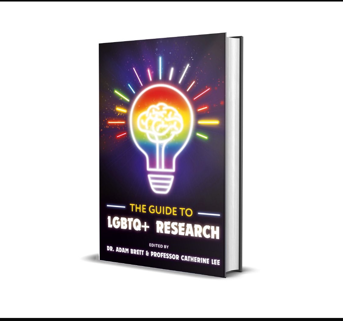 It’s official! We have a book cover. This has been such an enjoyable project. Those who have contributed chapters have been so generous in sharing their experiences and advice and @DrAdamBrett is the best coeditor ever. Publication will be in January. #LGBTQ #Research