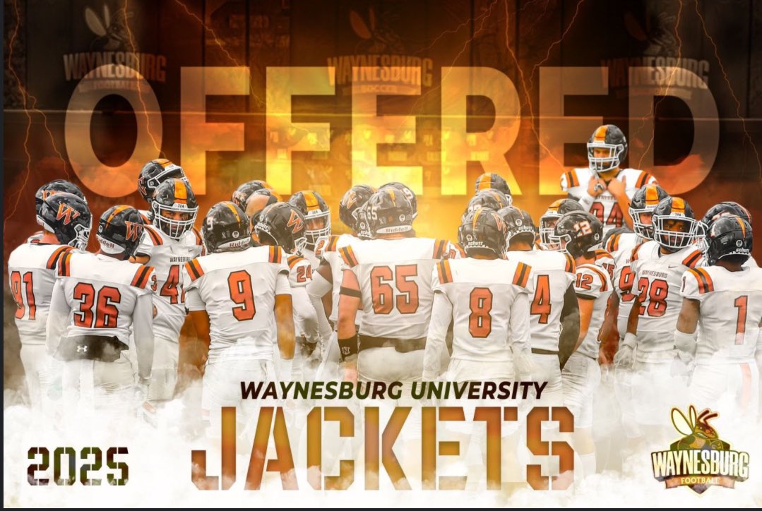 Very thankful to receive an offer from Waynesburg University @WU_SWARM. Thank you <a href="/ZackWindsor1/">Zack Windsor</a> for the opportunity. <a href="/HempfieldFB/">Hempfield Football</a> <a href="/MrEagerHHS/">George Eager</a>