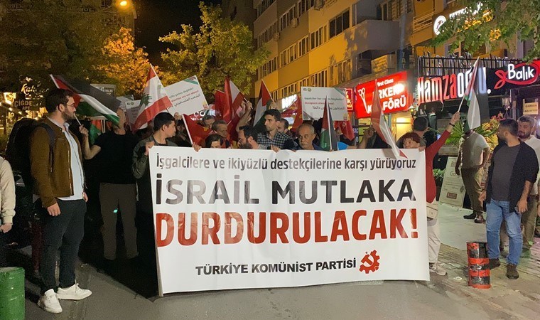 TKP'den 3 büyük şehirde İsrail karşıtı yürüyüş: 'Bombalarınız direnişi yenemeyecek'
cumhuriyet.com.tr/turkiye/tkpden…