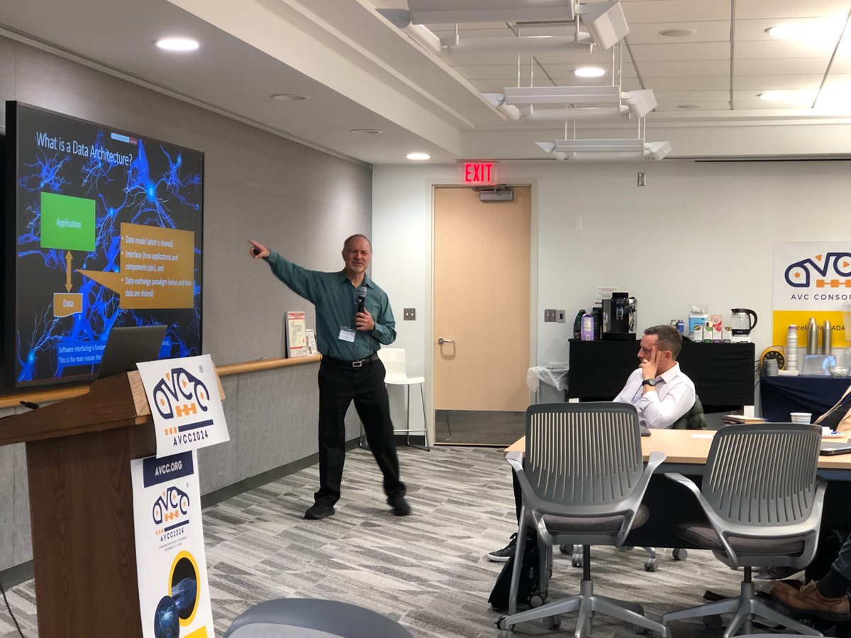 rti_software's tweet image. @RTIStan and @RajiveJoshi took the stage at #AVCC2024! Topics were focused around building zonal, data-oriented software system architectures and the latest trends in autonomy. Thanks to the @AVCConsortium for having us. #AutonomousVehicles #RTIConnext