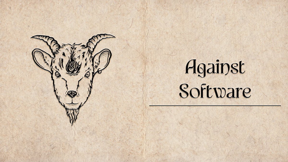 Against Software tweet media
