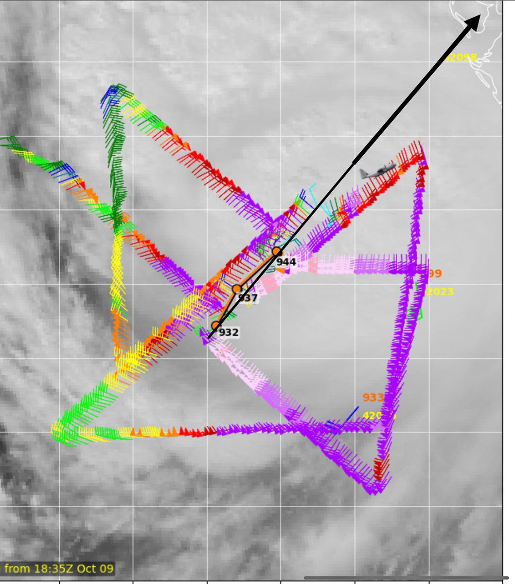 BradyBGWX's tweet photo. #MILTON LANDFALL TRACKING POST.

If current trajectory on average based on the last four passes from recon held up we would have a landfall near Clearwater just W of Tampa.

This would put Tampa and St Pete in the max surge zone.

Now deviations and wobble are still a factor so this doesn’t guarantee it but there’s an increasing likelihood that Tampa could receive a direct hit.

Keep following closely to monitor.

Landfall expected tonight.

#hurricanemilton #flwx #landfall #tampawx