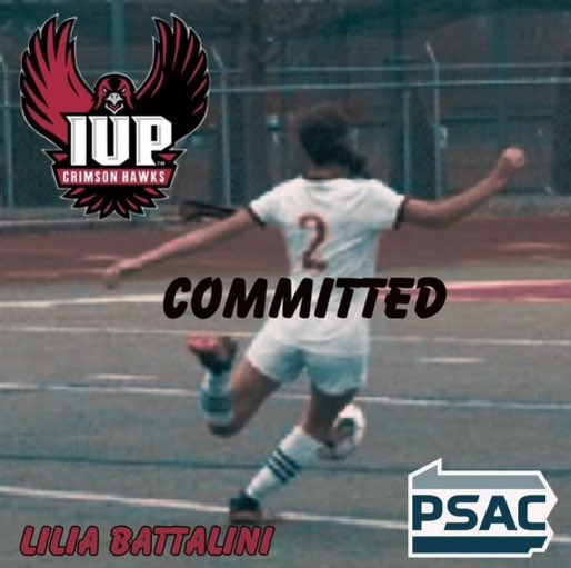 Congratulations Lilia Battalini! IUP is lucky to have you!! GO CRIMSON HAWKS!!