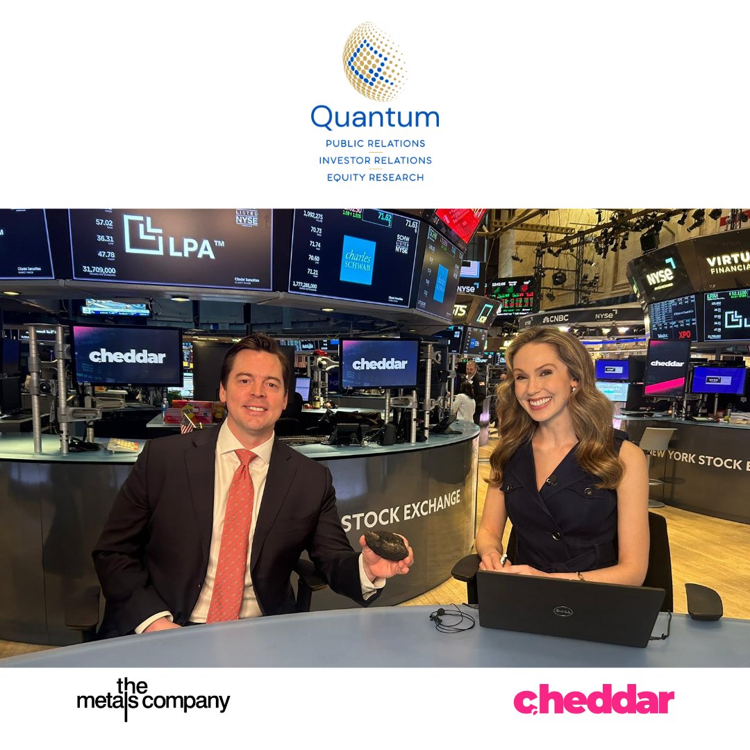 Quantum Media Group, LLC (@quantummediallc) on Twitter photo ✨ Exciting news! ✨ Our client <a href="/CraigShesky/">Craig Shesky</a>, CFO of <a href="/themetalsco/">The Metals Company</a>, was featured on Market Movers - <a href="/cheddar/">Cheddar</a>. He discusses how deep-sea nodules are revolutionizing EV production through sustainable mining. 🌊⚡️ Check out the snippet here: tinyurl.com/bdsx9ju6 #SustainableMining ✨ Exciting news! ✨ Our client <a href="/CraigShesky/">Craig Shesky</a>, CFO of <a href="/themetalsco/">The Metals Company</a>, was featured on Market Movers - <a href="/cheddar/">Cheddar</a>. He discusses how deep-sea nodules are revolutionizing EV production through sustainable mining. 🌊⚡️ Check out the snippet here: tinyurl.com/bdsx9ju6 #SustainableMining