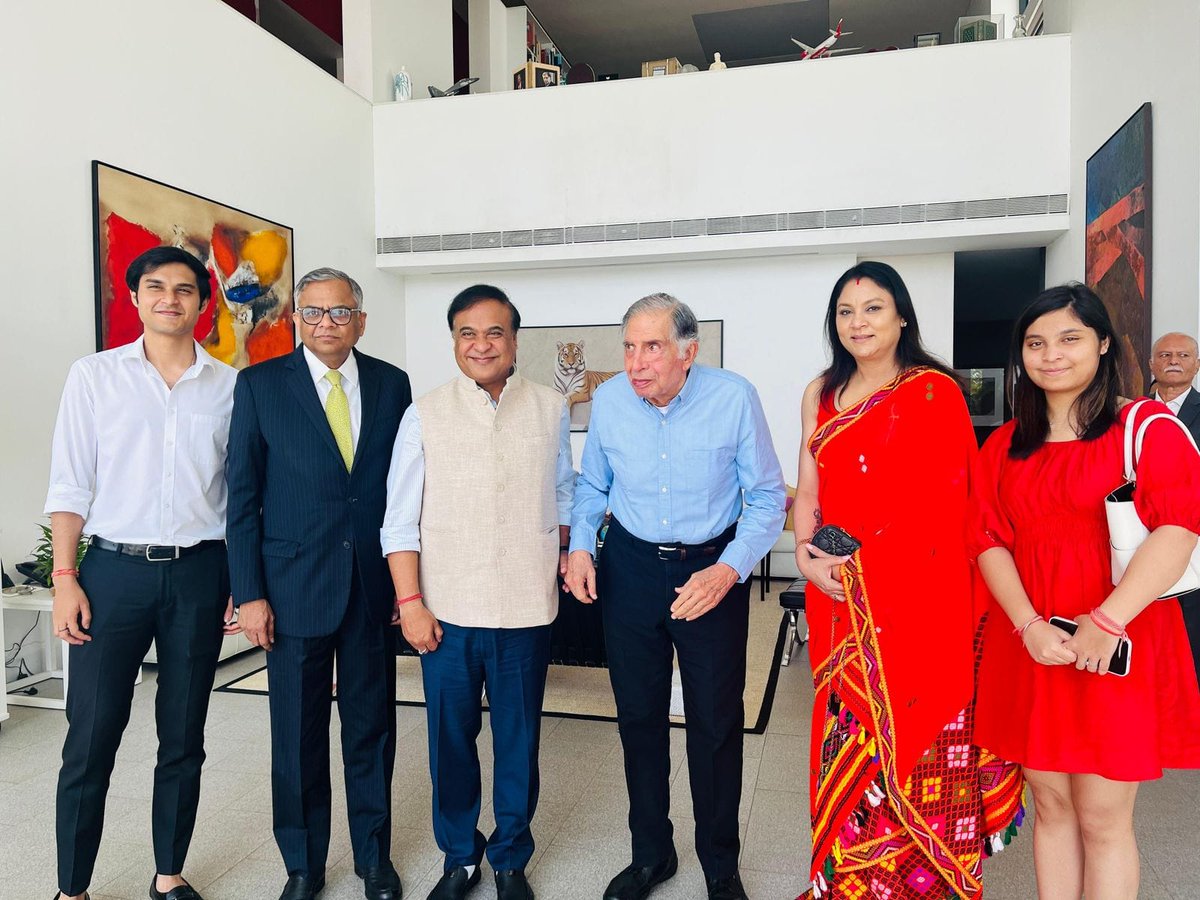 himantabiswa's tweet photo. Shri Ratan Tata Ji’s legacy is one of compassion, statesmanship and unshakeable conviction in the India growth story.  His life is defined by building enterprise and giving back to society. In his demise, people of Assam have lost one of its biggest well wishers.

Shri Tata, a recipient of Assam's highest civilian award, occupied a special place in the hearts and minds of the people of Assam. He took a giant leap of faith for the welfare of Assam. 

He was deeply passionate about improving healthcare in the State and with his vision we gave birth to the Assam Cancer Care Foundation. He played an instrumental role in setting up Tata's Semiconductor facility in Jagiroad and creating several employment opportunities for our youth.

For me it’s a personal loss. My every interaction with him left me wiser, the most recent being when I visited him in Mumbai to thank him for the Semiconductor project and having faith in Assam's abilities as an industrial base. His simplicity and humility is something I will never forget.

His death leaves a huge void which cannot be filled.

My thoughts and prayers are with the members of the Tata family and the nation which mourns the loss of an inspirational leader.

Om Shanti!