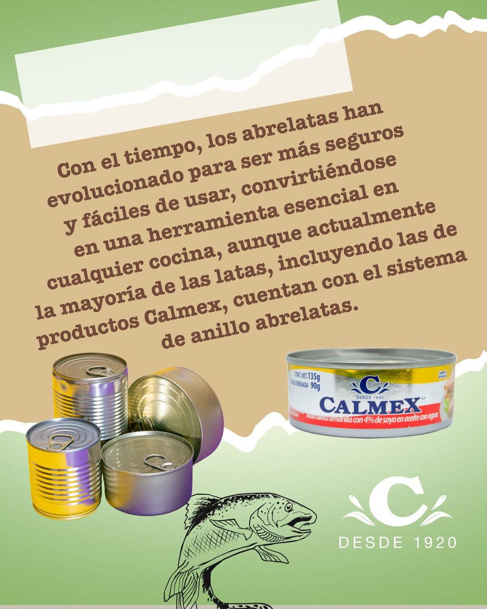 CANAINCA's tweet photo. La historia del abrelatas es fascinante y llena de ingenio. Aunque las latas de conserva se inventaron en 1810, no fue hasta 45 años después que se creó el primer abrelatas.
Nuestro socio #GrupoPando nos comparte algunos datos interesantes.
#Calmex https://t.co/Nx0Jh2pik9